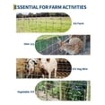thumbnail image 2 of Clôture pour Bovins en Acier Galvanisé Robuste 6 Pi x 328 Pi à Maillons de Chaîne, Conception Résistante à la Rouille, Polyvalente, Fil de Ferme et de Cour, Clôture Roulée pour Bétail, Chèvres, Moutons, Porcs et Cerfs, 2 of 8