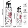thumbnail image 2 of Sports Bottle，Christmas Pattern with Candy Canes10.8"×2.8"The Inside of The Kettle Is Made of Food Grade 304 Stainless Steel, 2 of 6