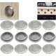 thumbnail image 2 of 12 piezas Rejilla de ventilación de acero inoxidable de 53 mm Respiración de malla redonda | para muebles de cocina Ventilación de aire de acero inoxidable | para armario armario ventilación de aire, 2 of 5