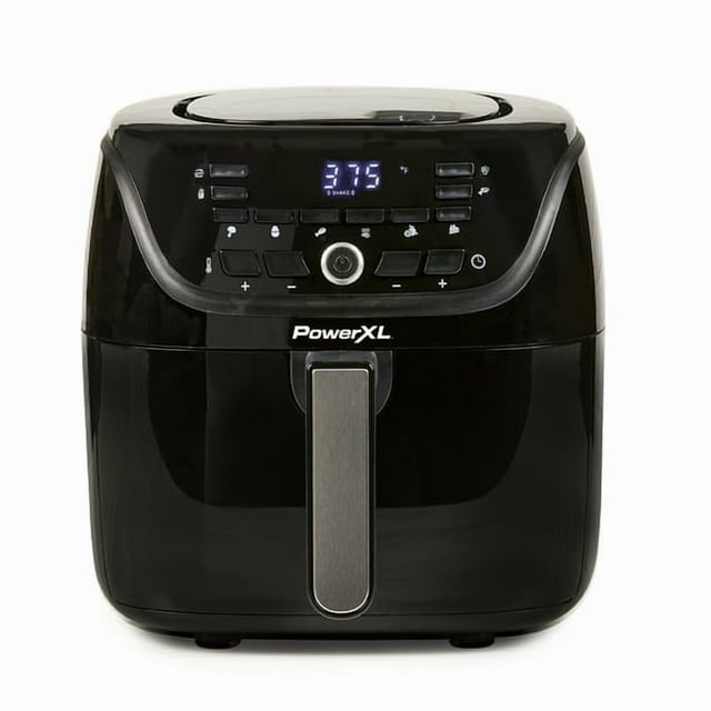 PowerXL Vortex Pro Friteuse à Air Chaud de 6 Qt, Noire – Boîte Ouverte – Testée et Garantie
