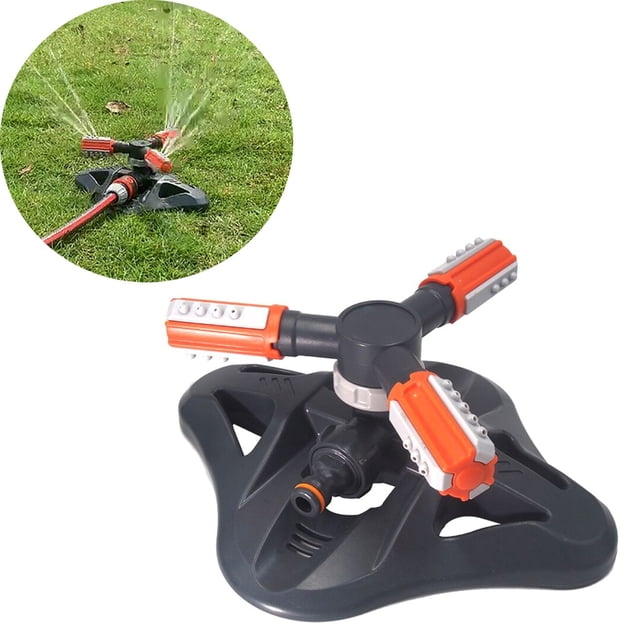PEONAVET Impulse Sprinkler Rotating Impulse Sprinkler Garden Grass Watering System Water Hose Spray