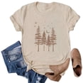 thumbnail image 4 of DHFJKG Short Sleeve T Shirt Women Graphic Tee Tree Printed Crew Neck Summer Casual Loose Fit Tshirts Soft Tops, 4 of 4