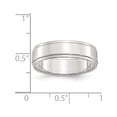 thumbnail image 2 of Sterling Silver 6mm Flat w/ Step Edge Size 4 Band, 2 of 2