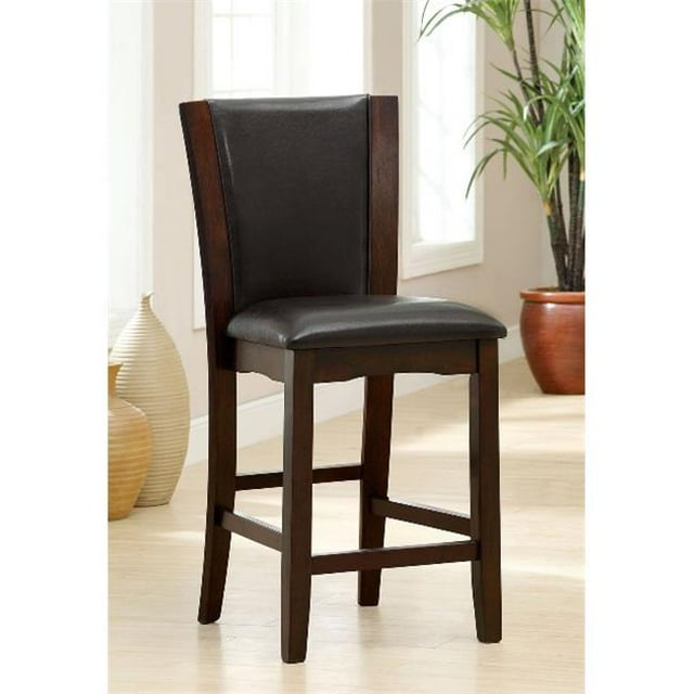 Furniture Of America IDF-3710PC Astoria I Counter Height Side Chair, 2 Pack - Cherry