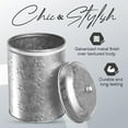 thumbnail image 3 of Amici Pet Puppy Paws Galvanized Food Canister 64 oz, 3 of 5