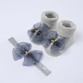thumbnail image 5 of Baozhu Fashion Baby Girls Headband + Socks Set 0-12 Months Cute Toddler Princess Socks Autumn Infant Bow-knot Socks, 5 of 5