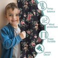 thumbnail image 3 of Blackout Kids Curtains,Pioneer Flower Floral Print Pattern Childrens Insulated Curtains Set Of 2,Bedroom Essentials,Toddler Room Decor 42"x63", 3 of 5