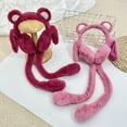 thumbnail image 4 of Cache-Oreilles d'Hiver en Peluche pour Enfants Mignon Cache-Oreilles en Peluche pour Fille Protection des Oreilles Cache-Oreilles Rouge, 4 of 6