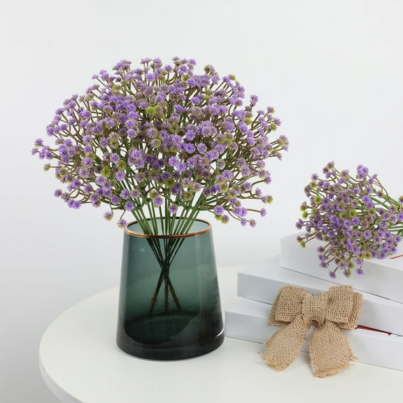 Yonrjhukm Simulated Babysbreath Fake Flowers, Home, Wedding, and Hotel Decoration Props, Realistic and Low Maintenance Artificial Flowers for Indoor and Outdoor Use