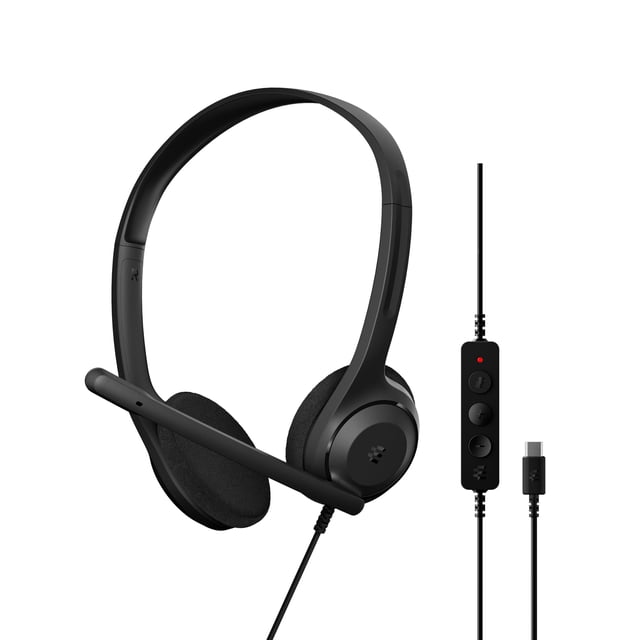 Auriculares EPOS C1 USB-C de alta fidelidad con cable y micrófono con reducción de ruido