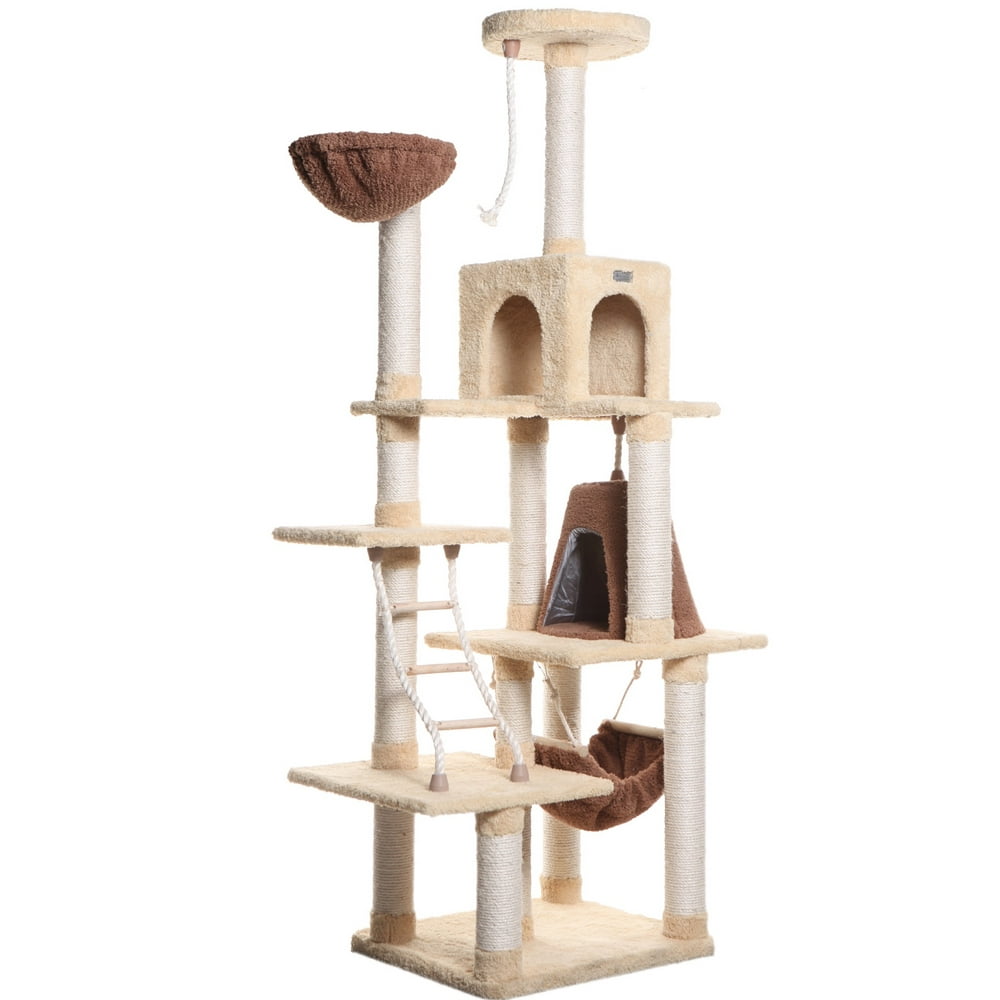 Armarkat Cat Tree & Condo Scratching Post Tower, Goldenrod Walmart