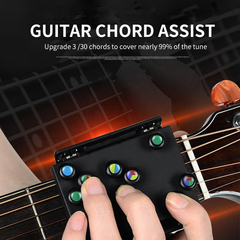 Findema Guitar Teaching Aid Classical Chord Buddy Guitar Learning System Portable Guitar Practice Tool Gadget for Beginner Chord Trainer Chord Fingering Practice Tools 