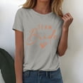 thumbnail image 4 of Womens Tops Short Sleeve Thread Neck Loose Fit Casual Lightweight Work Blouse Tees Oversized Tshirts, 4 of 4