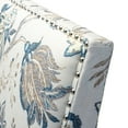 thumbnail image 6 of Tina's Home Upholstery Armchair Floral Accent Chair Sofa Couch Wood Legs Nailhead Trim Bedroom Home Living Room Blue, 6 of 10