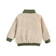 thumbnail image 3 of Lovebay Winter Baby Girl Boy Colorblock Corduroy Jacket for Infant,Todder Kids, 3 of 7