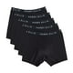 thumbnail image 1 of Calzoncillos tipo bóxer Perry Ellis de algodón elástico para hombre, paquete de 5, color negro, 1 of 5