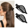thumbnail image 5 of Unique Bargains 3pcs Plastic Hair Claws Hair Clips Hair Barrettes for Women Black 4.69''x1.89''x1.02'', 5 of 7