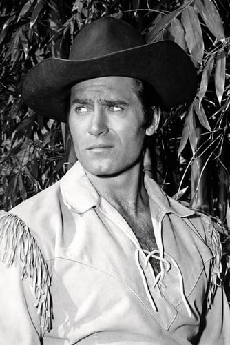 CLINT WALKER BARE CHESTED BEEFCAKE B&W 24X36 POSTER 