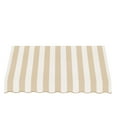 thumbnail image 3 of Awntech 5.38 Ft San Francisco Closed-Sided Fixed Awning Canopy (64.5in x 24in x 42in), Linen/White Stripe, 3 of 3