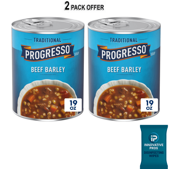 Progresso Traditional, Ready to Serve Beef Barley Soup, 19 oz.