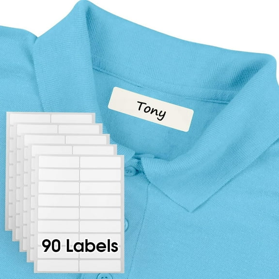 Eease 100 Pcs Iron On Clothing Labels Writable Fabric Name Tags For Nursing Home College Camp Laundry Organizing Washer Dryer Safe