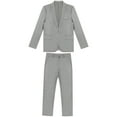 thumbnail image 2 of Alvivi 2Pcs Men Gentleman Tuxedo Suit One-Button Jacket Blazer Long Pants Set S-3XL, 2 of 6