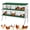 green 10 grids (with bracket), variant on Kicctian Galvanized Steel Nesting Boxes for Chickens, 10 Compartments Chickens Laying Boxes for Chicken Coop, with Vented Holes, Easy to Clean, for Outdoor Chicken Coop Farm Yard, Green with Leg