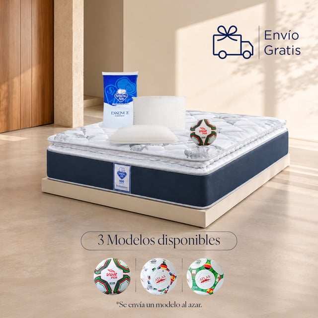 Paquete Colchón individual + Almohadas Peach Feel Spring Air Smith Sp