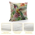 thumbnail image 4 of ONETECH Outdoor Spring Watercolor Bird Throw Pillow Covers  Hummingbird Summer Tropical Decorative Cushion Case Square Home Sofa Decorative Pillowcase for Patio Furniture Bed, 4 of 5