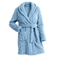 thumbnail image 6 of QSXADF Women Fuzzy Soft Robes Long Sleeve Warm Bathrobes Solid Fleece Open Front Robe with Pockets Long Sleeve Plushed Bathrobe Cozy for Winter Women's Homewear Fall Winter Clothing Set, 6 of 6