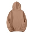 thumbnail image 3 of Textilo Womens Hoodies Long Sleeve Hooded Hoodies with Pocket Solid Color Sweatshirt 2026 Fall Y2k Loose Comfy Casual Clothes,Camel M, 3 of 6