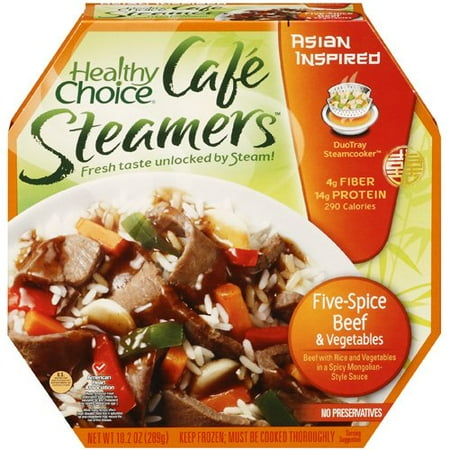 Healthy Choice: Asian Inspired Cafe Steamers Five-Spice Beef & Vegetables, 10.20 oz