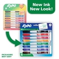thumbnail image 2 of EXPO Magnetic Dry Erase Markers with Eraser, Assorted Colors, Fine Tip, 8 Count, 2 of 9