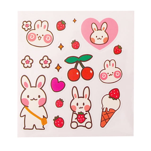 Journal Stickers Cartoon DIY Cute Removable Planner Stickers Scrapbook Stickers