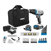 HART 20 Volts 36-Piece Project Kit Cordless 3/8-inch Drill Storage Bag (1)1.5Ah Lithium-Ion Battery