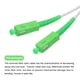 thumbnail image 3 of Cable de fibra óptica LSZH SC/APC-SC/APC de modo simple 1Pcs 3.3Ft con adaptador, 3 of 5