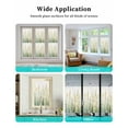 thumbnail image 6 of Window Privacy Film Spring Green Leaf Stained Glass Window Film Decorative Sun Block Window Cover Botanical Watercolor Plant Window Clings Static Adhesive Sticker for Bathroom 19.6"x39.3", 6 of 7