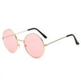 thumbnail image 5 of Gafas de sol coloridas con forma de océano, estilo retro europeo y americano, con montura redonda pequeña, gafas de sol decorativas para mujer, 5 of 5