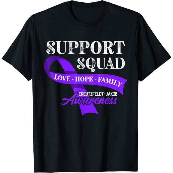t-shirt Support Awareness Squad I Cure CJD Creutzfeldt-Jakob Disease T-Shirt.