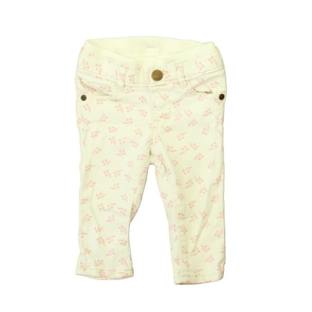 

Pre-owned Gap Girls Ivory | Pink Jeggings size: 6-12 Months