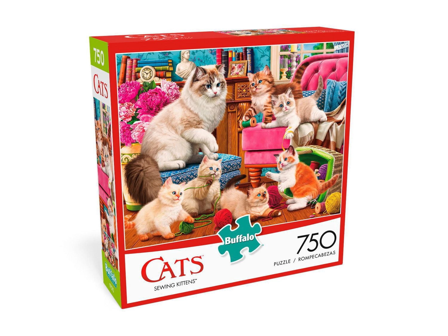 Buffalo Games Cats Series Sewing Kittens 750 Piece Jigsaw Puzzle