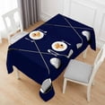 thumbnail image 6 of Golf Ball Table Cloth Waterproof Tablecloths, Navy Blue Monochrome Sport Tablecloth Dining Table Cover for Kitchen Party Tabletop Outdoor, Rectangle Tablecloth 60x120 Inch, 6 of 9