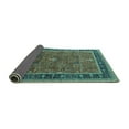 thumbnail image 2 of Ahgly Company Indoor Rectangle Oriental Turquoise Blue Industrial Area Rugs, 4' x 6', 2 of 4