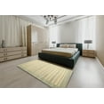 thumbnail image 5 of Ahgly Company Machine Washable Indoor Rectangle Contemporary Brown Gold Area Rugs, 5' x 7', 5 of 7