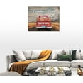 thumbnail image 4 of Farmhouse Truck Wall Decor Rustic Country Old Truck Pictures Wall Art Vintage Painting Canvas Print Framed Modern Home Artwork For Bathroom Bedroom Kitchen Office 16"x12", 4 of 6