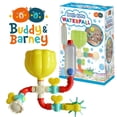 thumbnail image 6 of Buddy & Barney: Bath Time Waterfall - 16pc Water Works Pipes, Valves & Water Wheel, Construction & Building, Tub & Water Toy, Toddlers Kids Age 18mo+, 6 of 10
