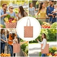 thumbnail image 4 of Cute Peach Canvas Tote Bag – Reusable Grocery Bag with Watercolor Fruit Print, Kawaii Summer Peach Design, Eco-Friendly Cotton Shopper for Daily Use, 4 of 7