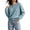 Sky Blue, variant on CHGBMOK Cropped Knit Sweater for Women Crew Neck Long Sleeve Drop Shoulder Pullover Relaxed Fit Casual Tops