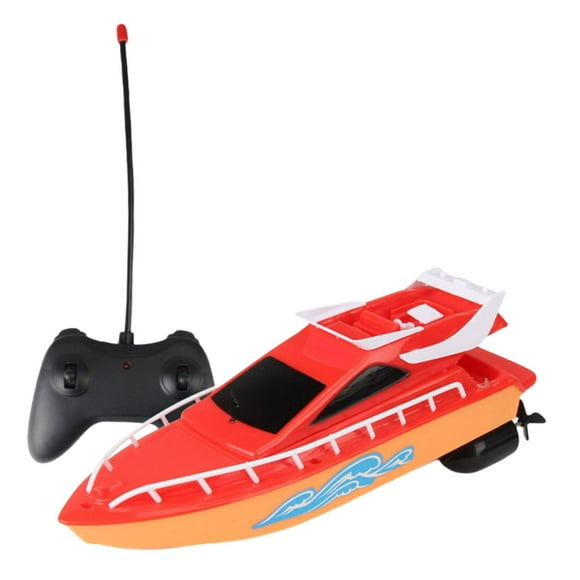 Lancha rápida con control remoto eléctrico, barco de juguete, piscinas, lagos, juguetes al aire libre, inalámbrico para rojo