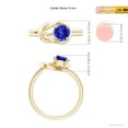 thumbnail image 4 of ANGARA Natural Solitaire Tanzanite Infinity Knot Ring in 14K Yellow Gold for Women (Size-6mm) | December Birthstone, Birthday, Anniversary, Jewelry Gift for Women | Natural Tanzanite Ring, 4 of 9
